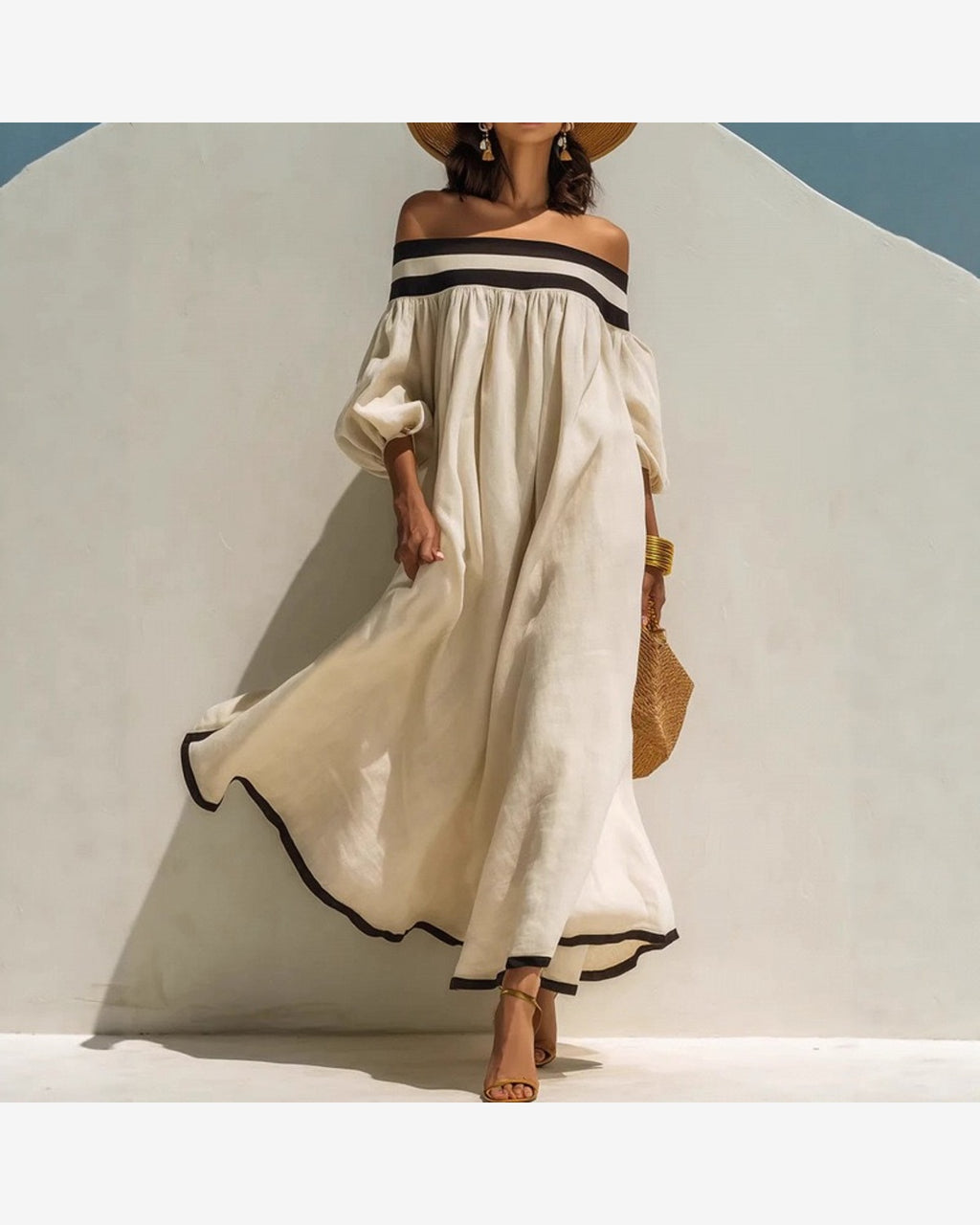 Vestido Costa Amalfi Lino & Algodón